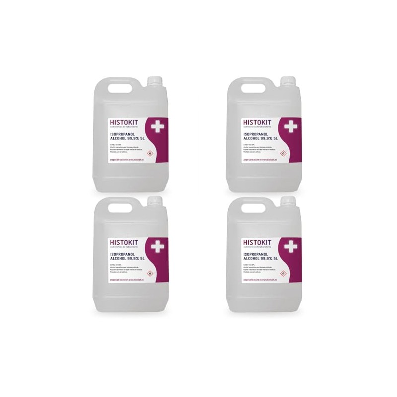 Alcohol isopropílico 99% 20L (Paquete de 4)